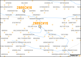 map of Zarechʼye