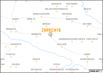 map of Zarechʼye