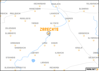 map of Zarechʼye