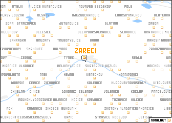 map of Zářečí