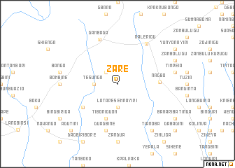 map of Zare