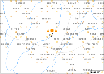 map of Zare