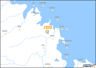 map of Zare