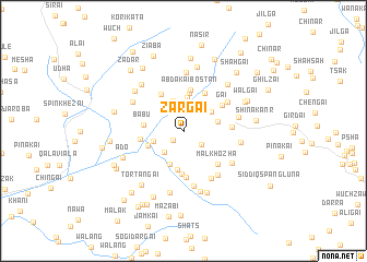 map of Zargai