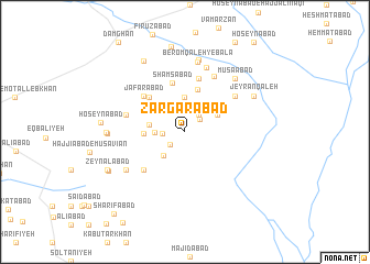 map of Zargarābād