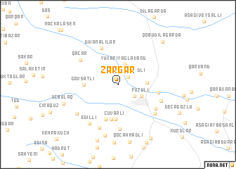 map of Zǝrgǝr