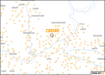 map of Zariān