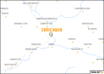 map of Zarichovo