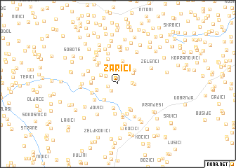 map of Zarići