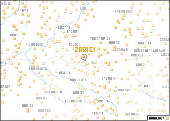 map of Zarići