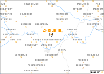 map of Zaridana