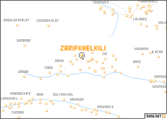 map of Zarīf Khel Kili