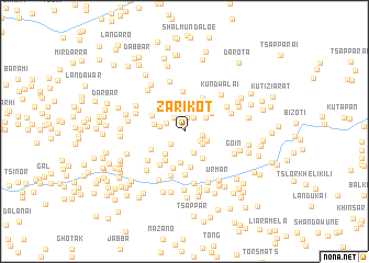 map of Zāri Kot