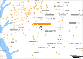 map of Zarin Bānda