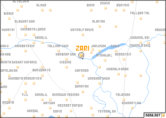 map of Zāri‘