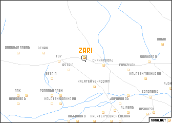 map of Zārī