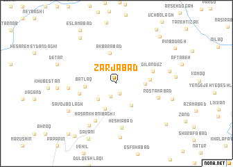 map of Zarjābād