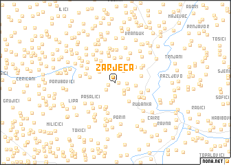 map of Zarječa