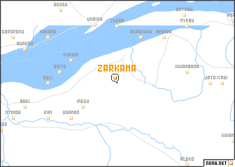 map of Zarkama