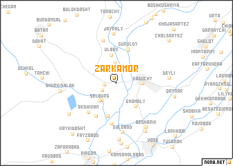 map of Zarkamor