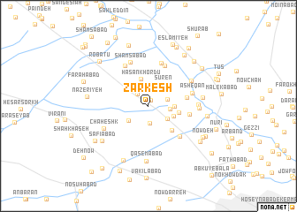 map of Zarkesh