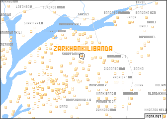 map of Zarkhan Kili Bānda