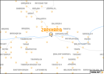 map of Zarkharīd