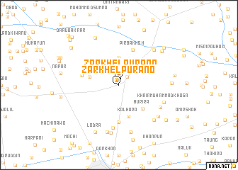 map of Zarkhel Purāno