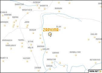 map of Zarkīna