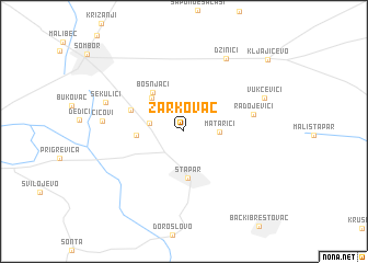 map of Žarkovac