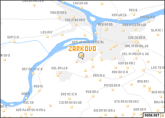 zarkovo mapa Žarkovo (Serbia and Montenegro) map   nona.net zarkovo mapa