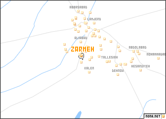 map of Zarmeh