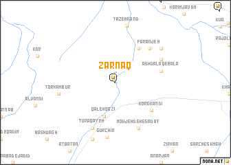 map of Zarnaq