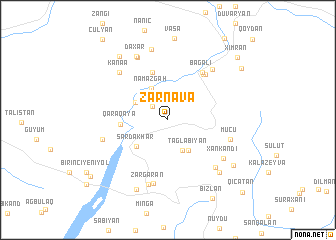 map of Zǝrnava