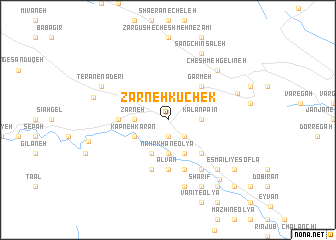 map of Zarneh Kūchek