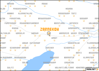 map of Zarnekow