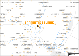 map of Zărneştii de Slănic