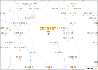 map of Zărneşti