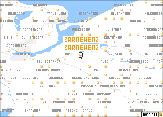 map of Zarnewenz