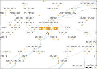 map of Žarnovica