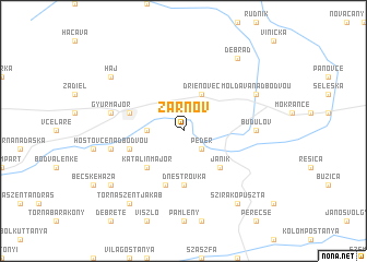 map of Žarnov