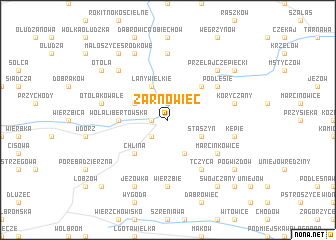 map of Żarnowiec