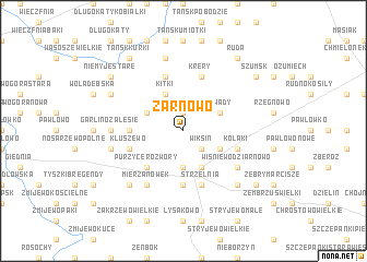 map of Żarnowo