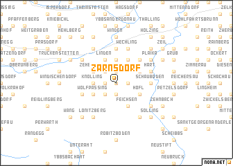 map of Zarnsdorf