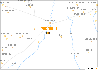 map of Zarnūkh