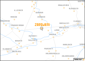 map of Zarojeni