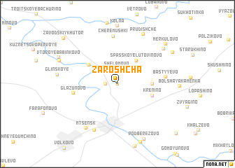 map of Zaroshcha