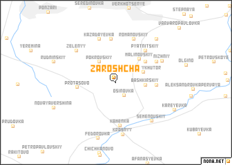 map of Zaroshcha