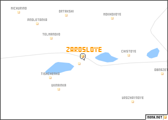 map of Zarosloye