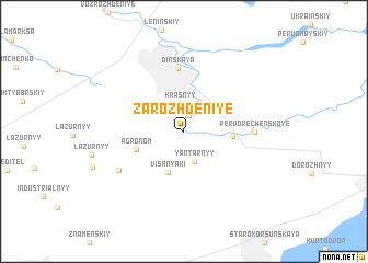 map of Zarozhdeniye